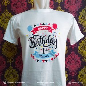 contoh hasil sablon kaos satuan dengan DTF DTG polyflex satuan dan lusinan
