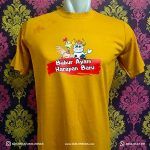 contoh hasil sablon kaos satuan dengan DTF DTG polyflex satuan dan lusinan