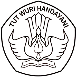 logo tut wuri handayani hitam putih