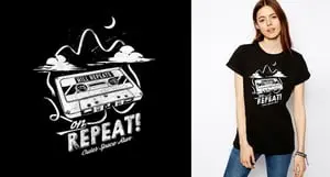 50 ide desain sablon kaos unik keren simple