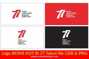 Download Gratis Logo HUT RI Ke 77 Tahun 2022 File PNG dan CDR