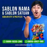 Jasa Sablon Nama di Kaos dan Baju WA 0899-9233-290