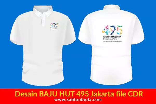 desain baju polo shirt kaos logo hut 495 Jakarta