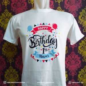 contoh hasil sablon kaos satuan dengan DTF DTG polyflex satuan dan lusinan