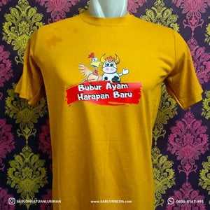 contoh hasil sablon kaos satuan dengan DTF DTG polyflex satuan dan lusinan