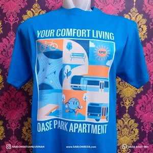 contoh hasil sablon kaos satuan dengan DTF DTG polyflex satuan dan lusinan